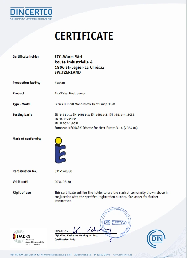 KeyMark R290 15kW