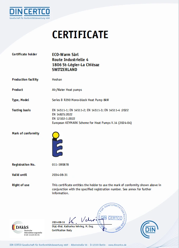KeyMark R290 8kW