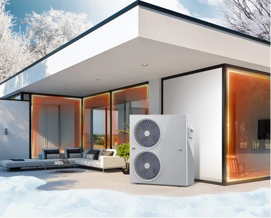 ECOWARM R32 heat pump installation scenario